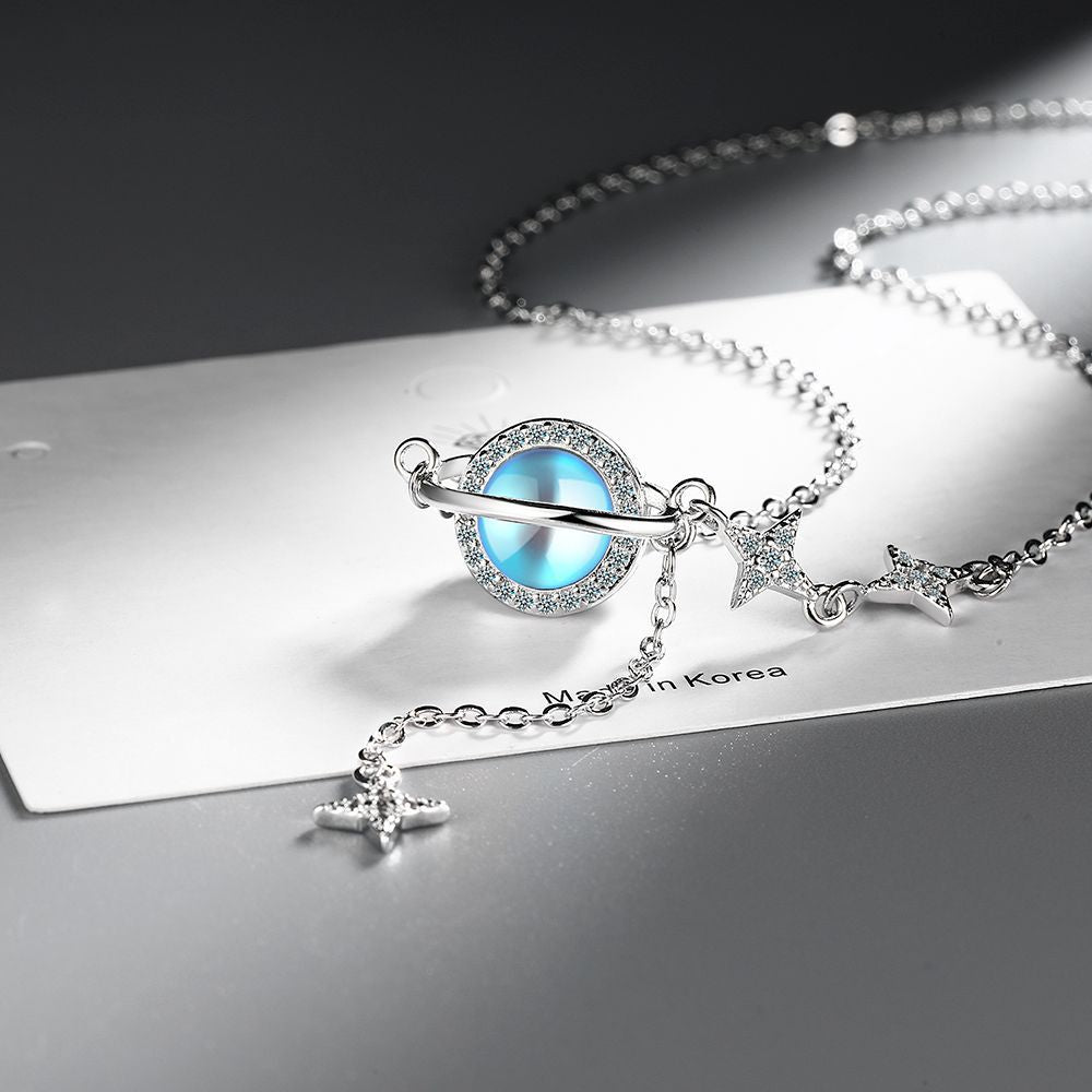 Chain Female Zircon Light Luxury Mori Style Star Necklaces