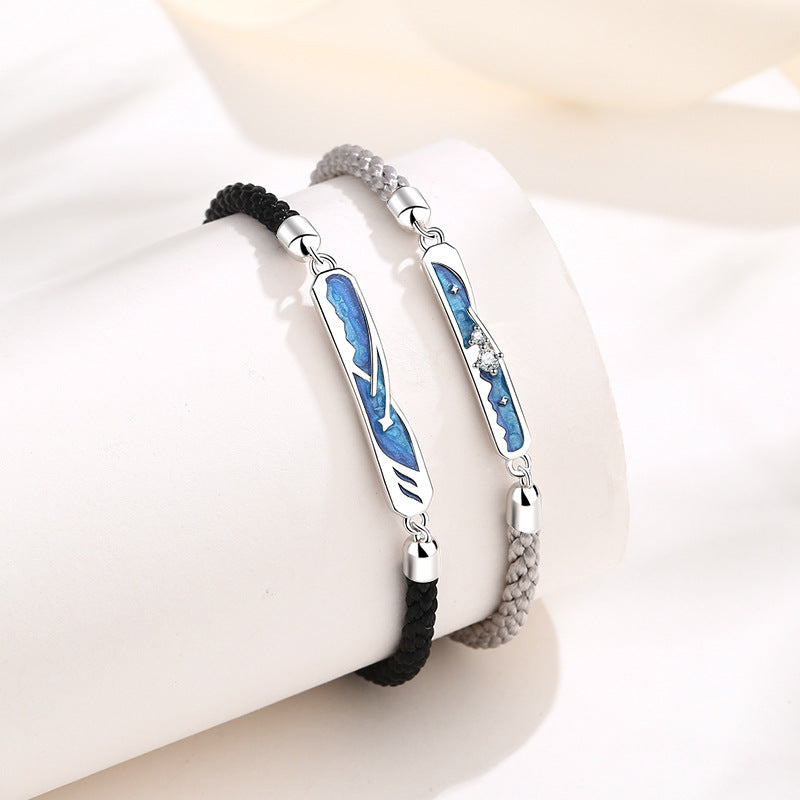 Sterling Sier Design Niche Korean Style Hand Bracelets