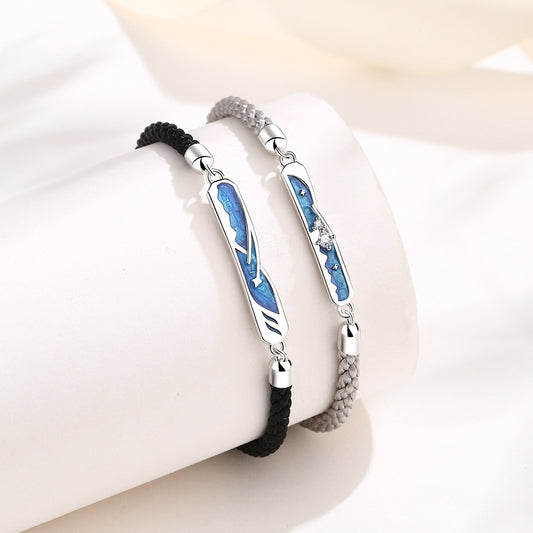 Sterling Silber Design Niche Handarmbänder im koreanischen Stil