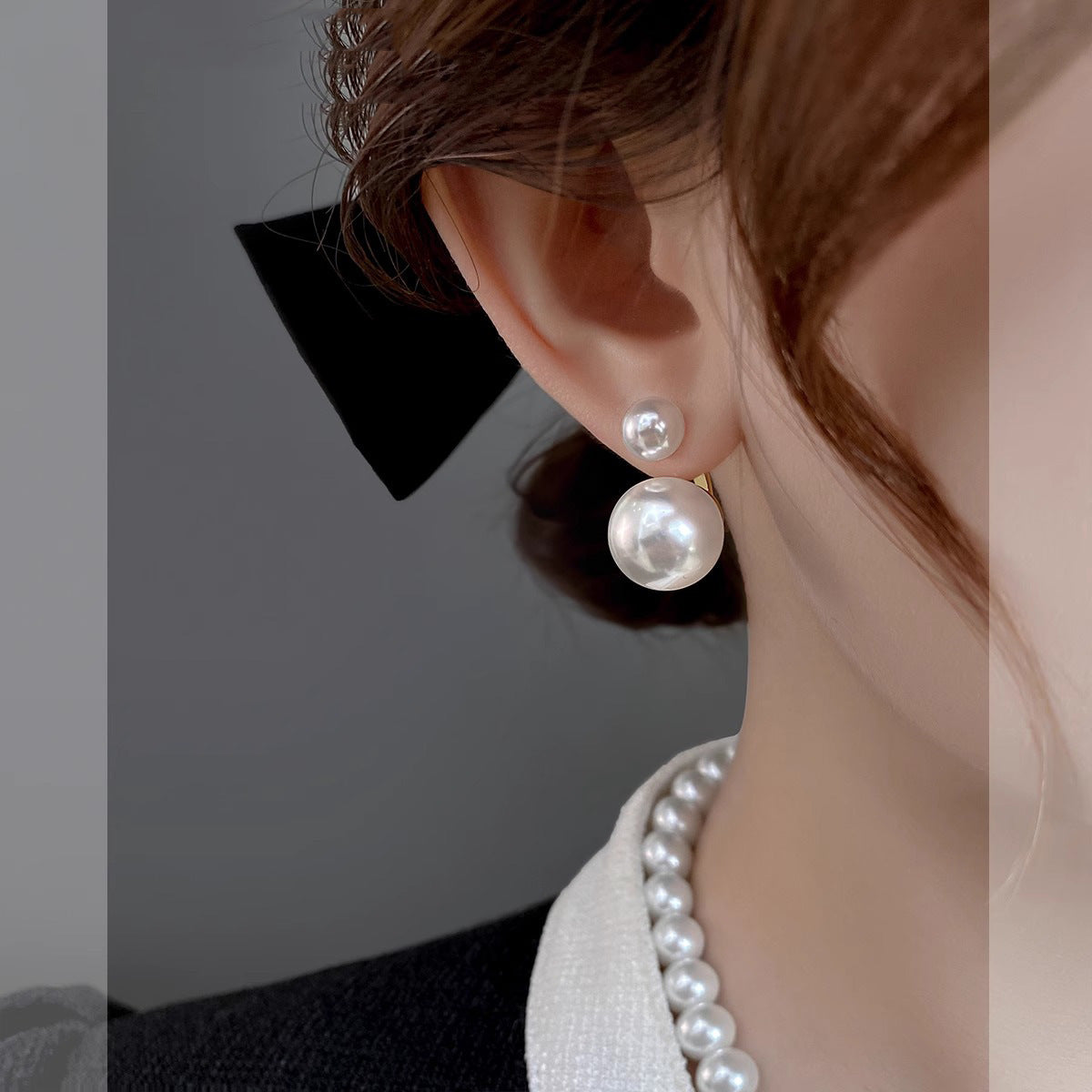 Women's Lux Pearl For Trendy Niche High-grade Refined Stud Earrings