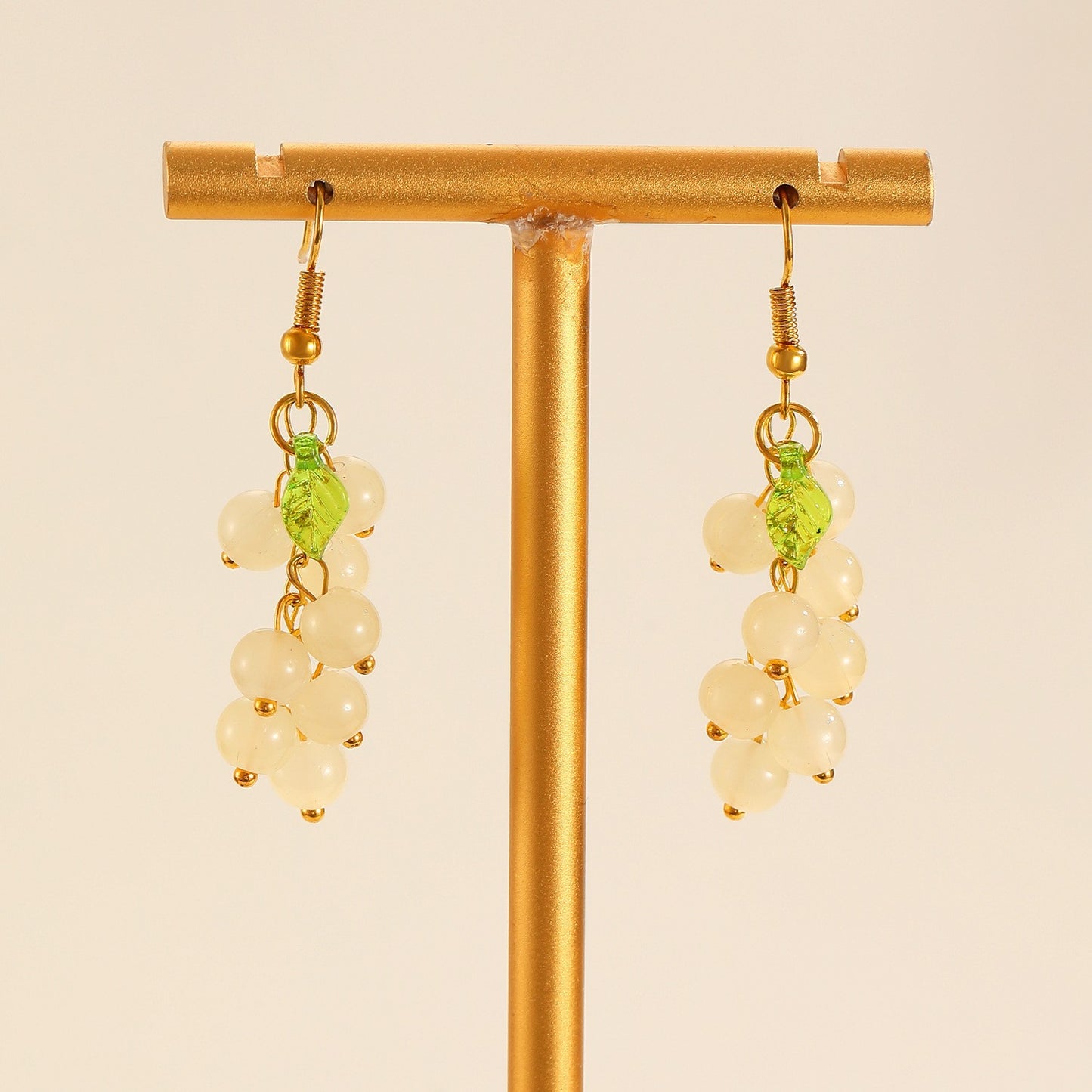 Fresh Grape Long Tassel Mori Eardrops Female Sweet Purple Earrings