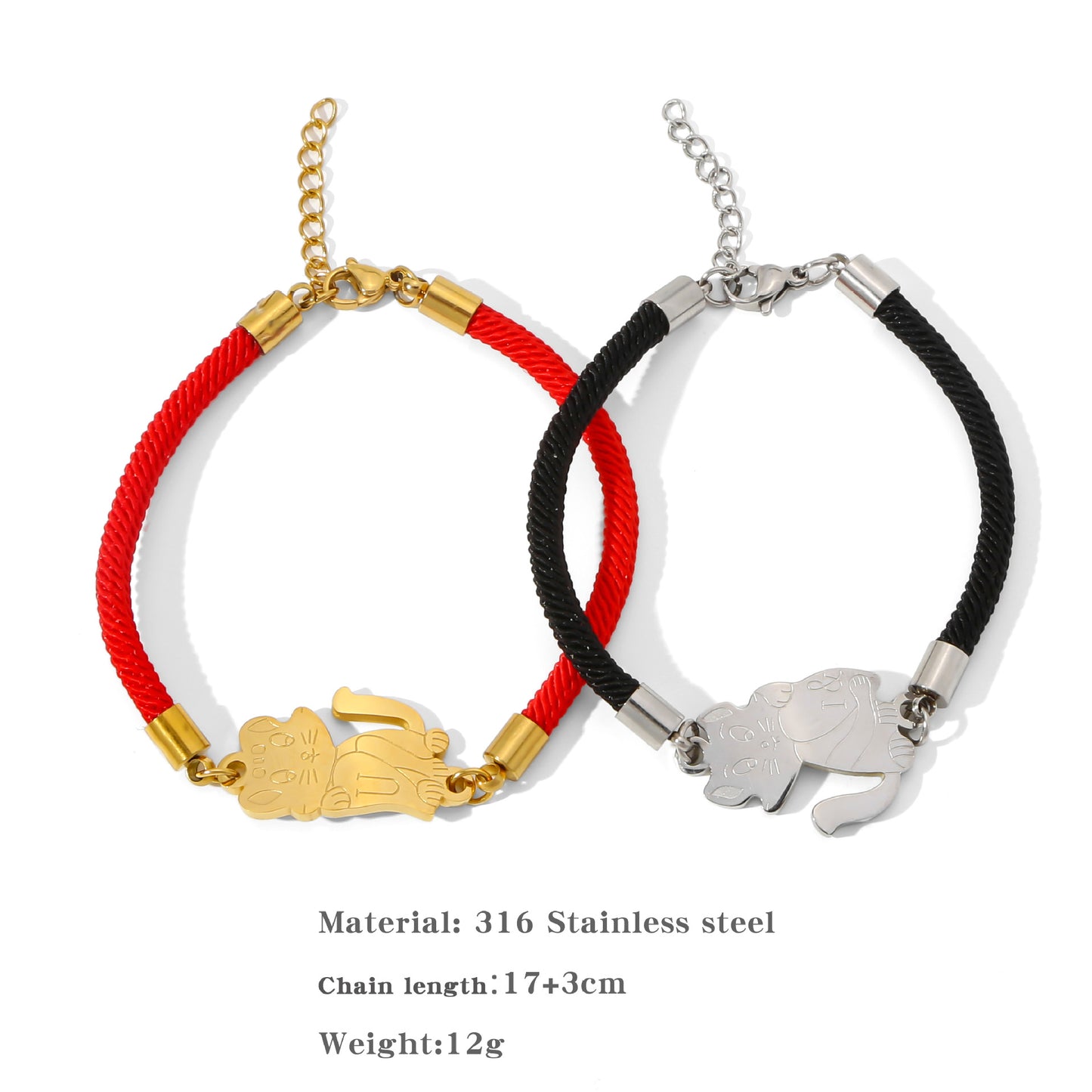 American Woven Stitching Couple Friendship Unisex Bracelets