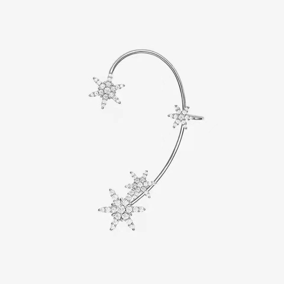Hollow Butterfly Hook Tassel Flowers Snowflake Wheat Wings Integrated High-grade Ear Clip