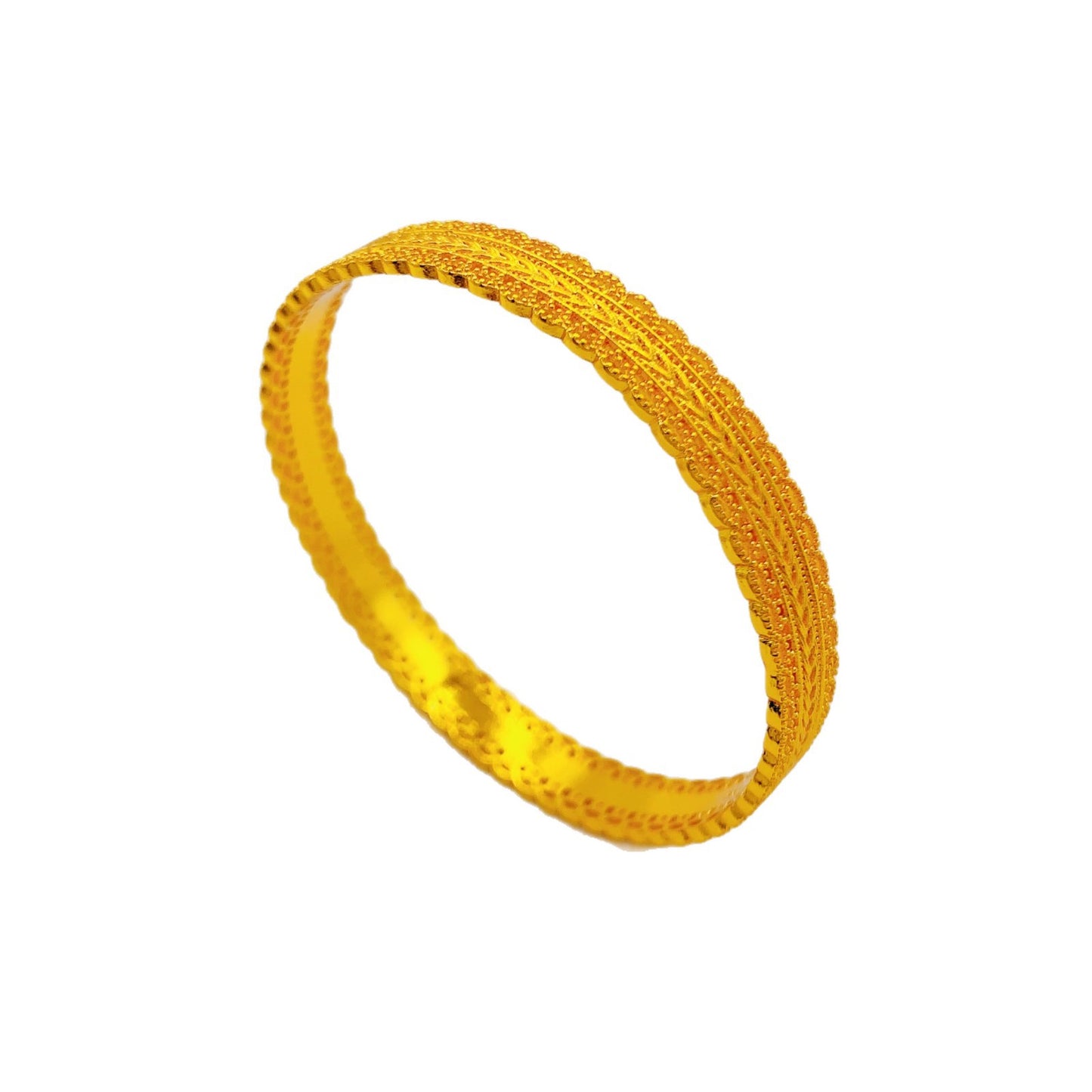 Gold Shop Ancient Waist Wrap Silk Woven Wheat Closed Bracelet