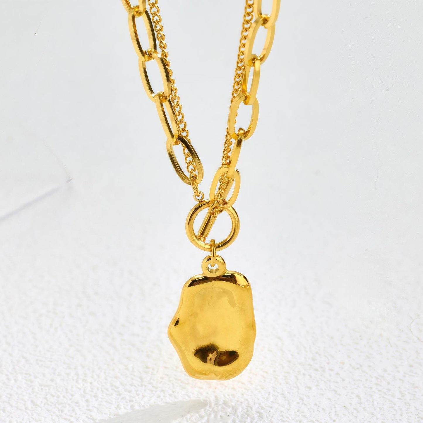 Personality Titanium Steel Long Sweater Chain Necklace