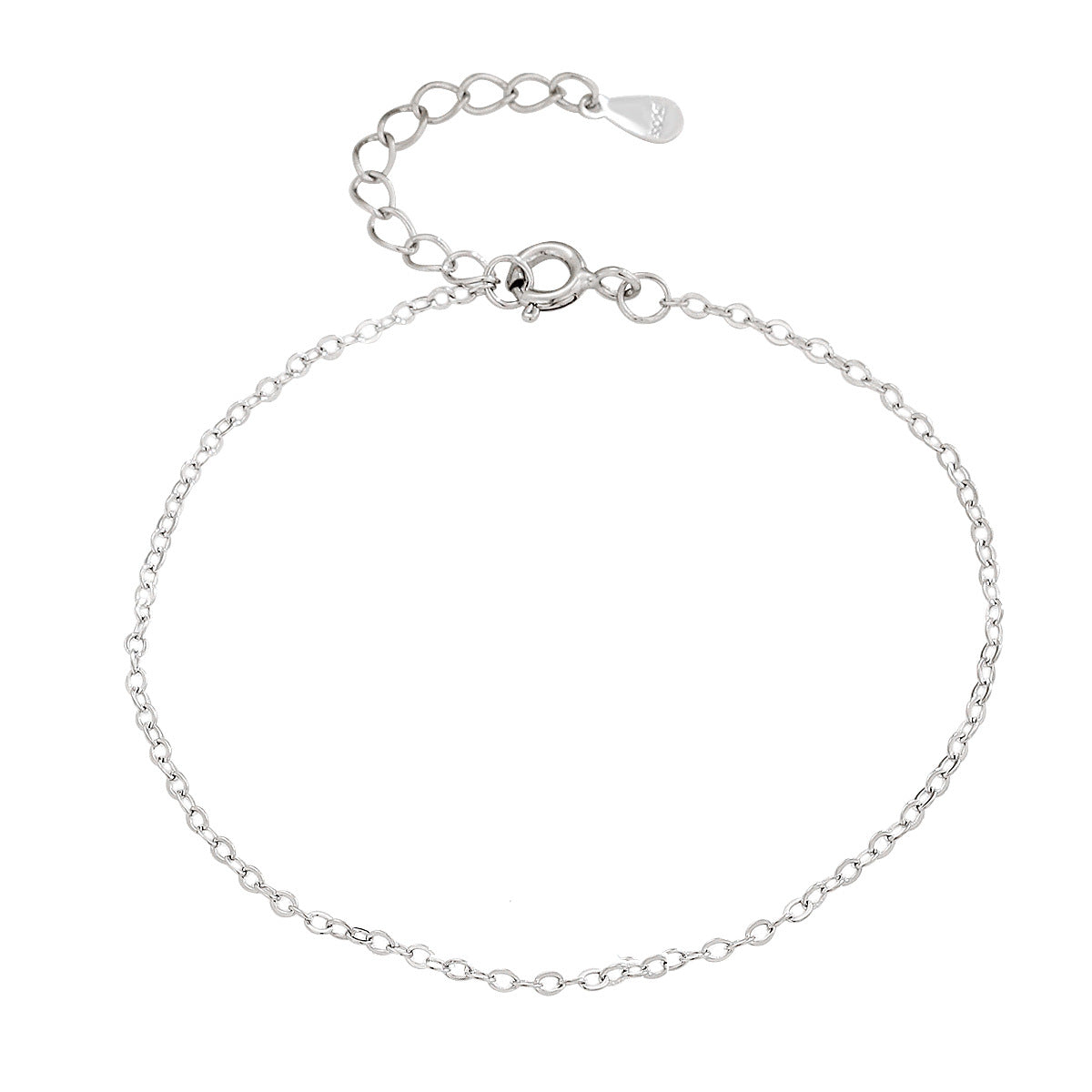 Women's Sterling Sier Minimalist Cross Chain Temperamental Minority Simple Bracelets