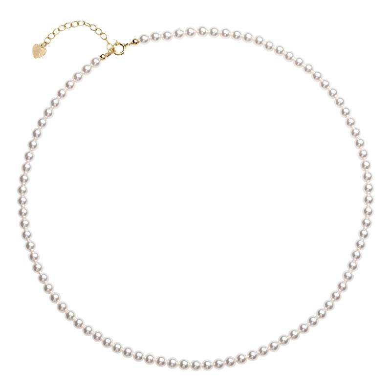 Sier Lock Pearl Female Minority Clavicle Necklaces