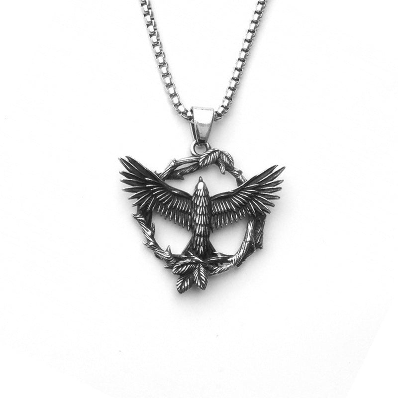Men's Punk Titanium Steel Skull Personality Retro Domineering Necklace