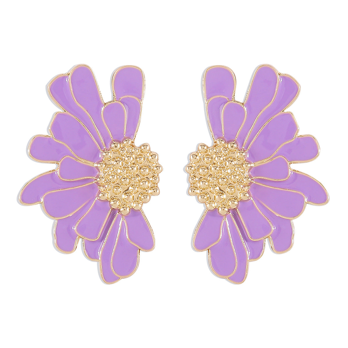 Boucles d'oreilles à motif de tempérament féminin en alliage vintage