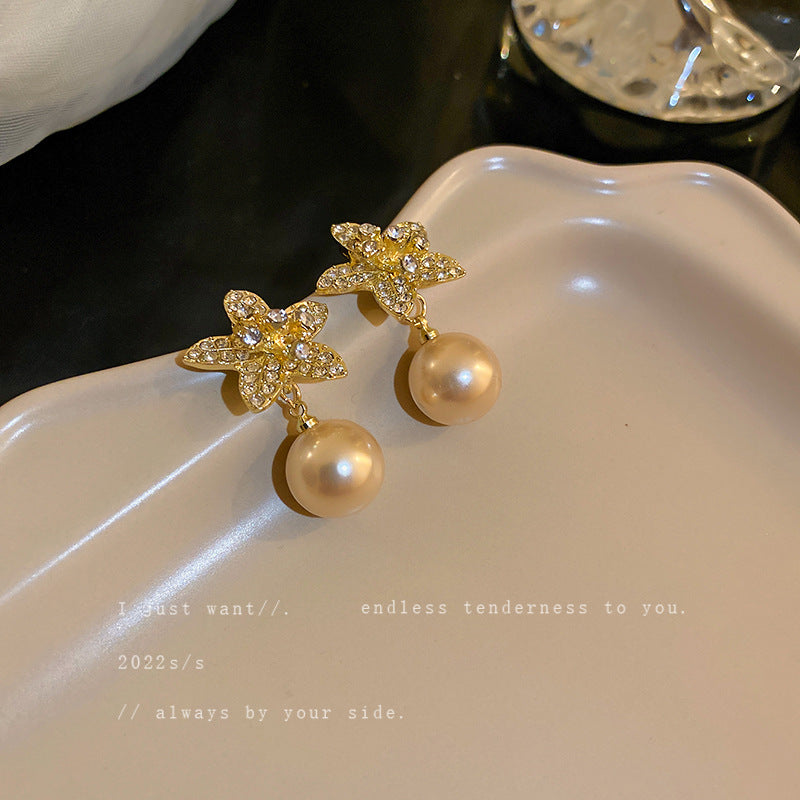 Style Vintage Pearl Rhinestone Zircon Bowknot Rings