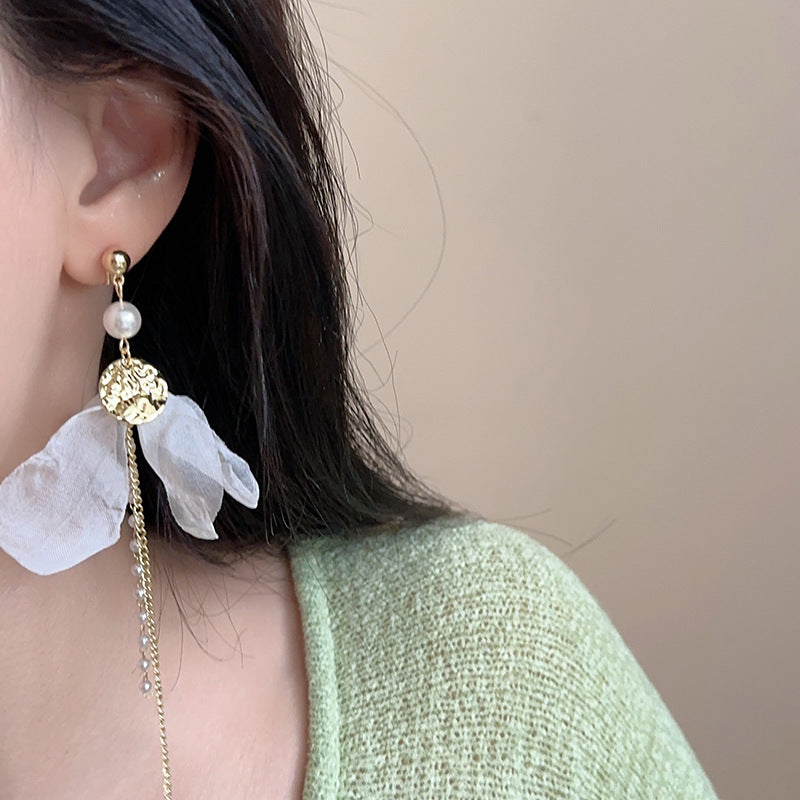 Fabric Pearl Tassel French Elegance Gentle Advanced Mosquito Coil Rings