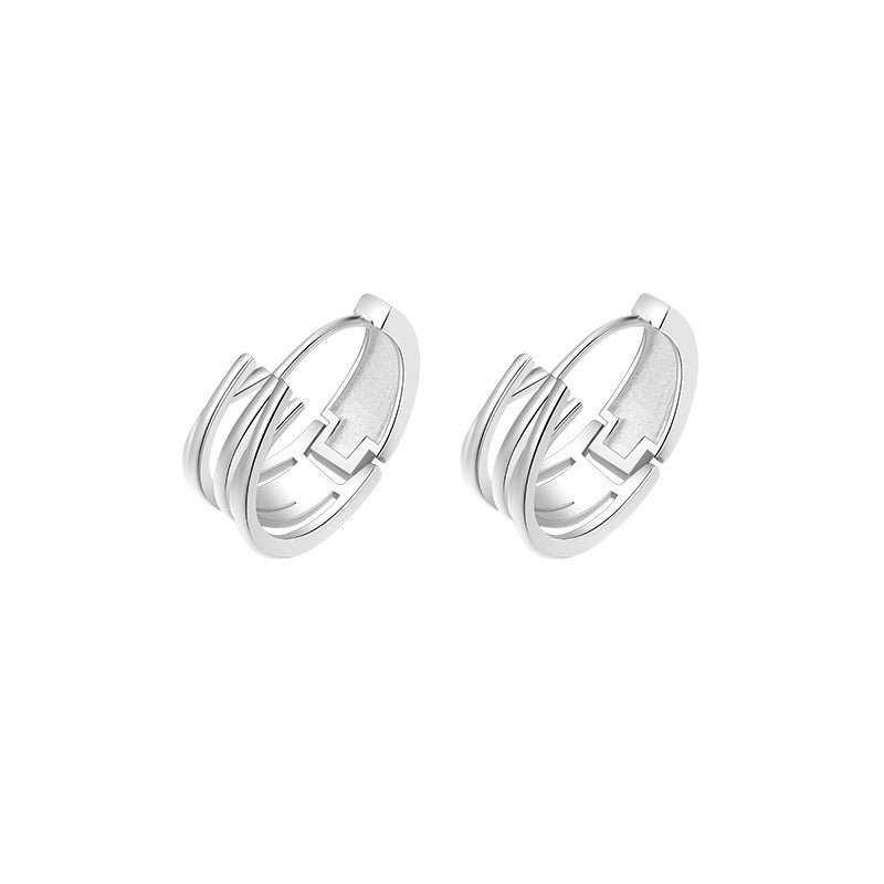 Women's Line Clip Fashion Simple Niche Design Rings