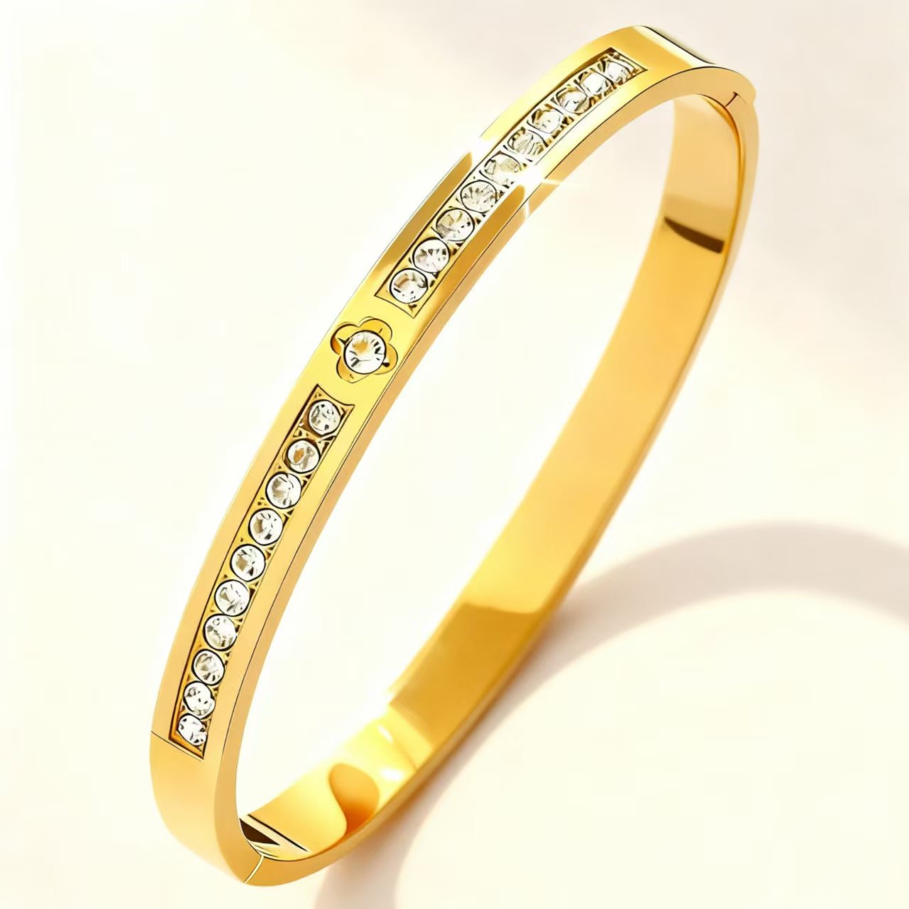 Titanium Steel Female Diamond High-grade Stainless Bracelet