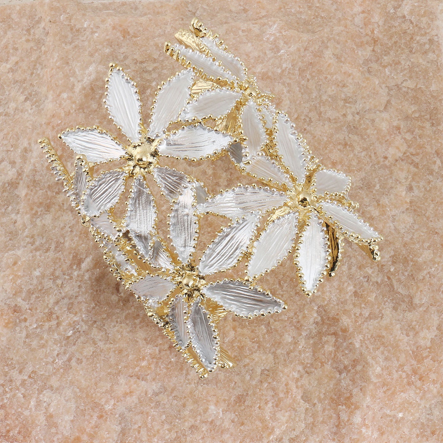 Women's Exaggerated Enamel Drip Glazed Petal Light Luxury Metal Bracelets