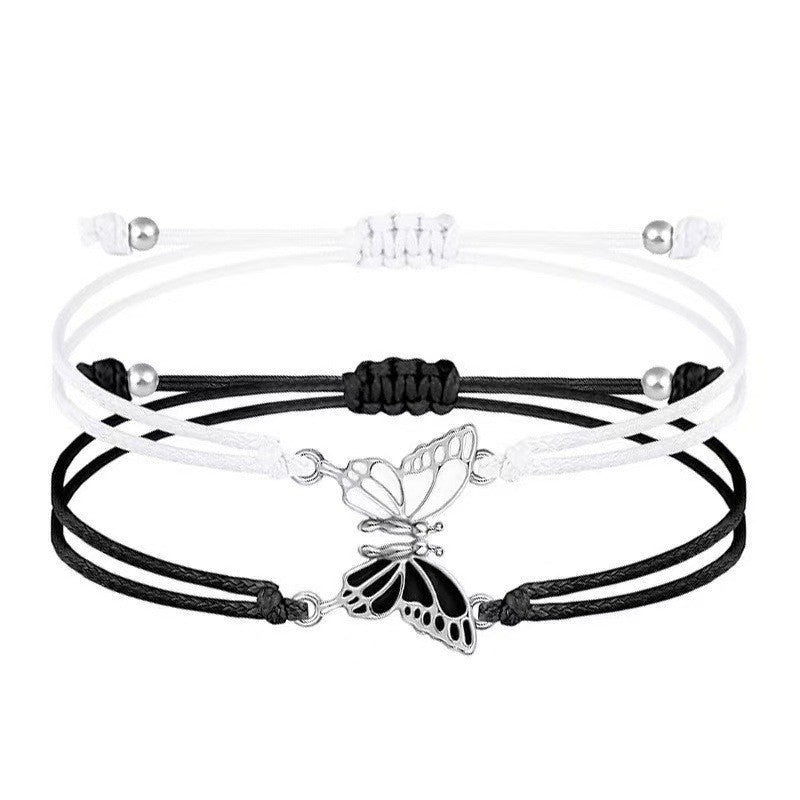Butterfly Magnetic Carrying Strap Optional Hand-woven Bracelet
