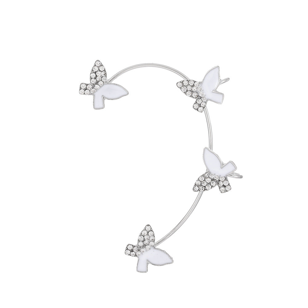 Women's Fairy Mori Style Diamond Butterfly Fashion Ear Clip