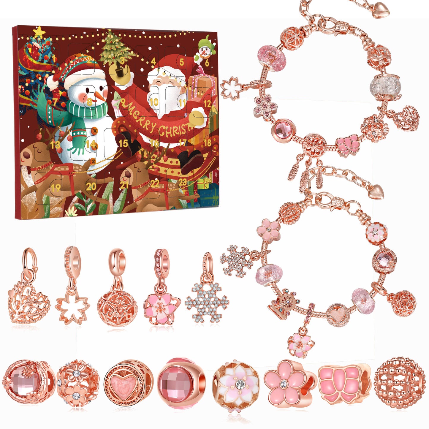 Ornaments Gift Countdown Calendar Advent Blind Bracelets