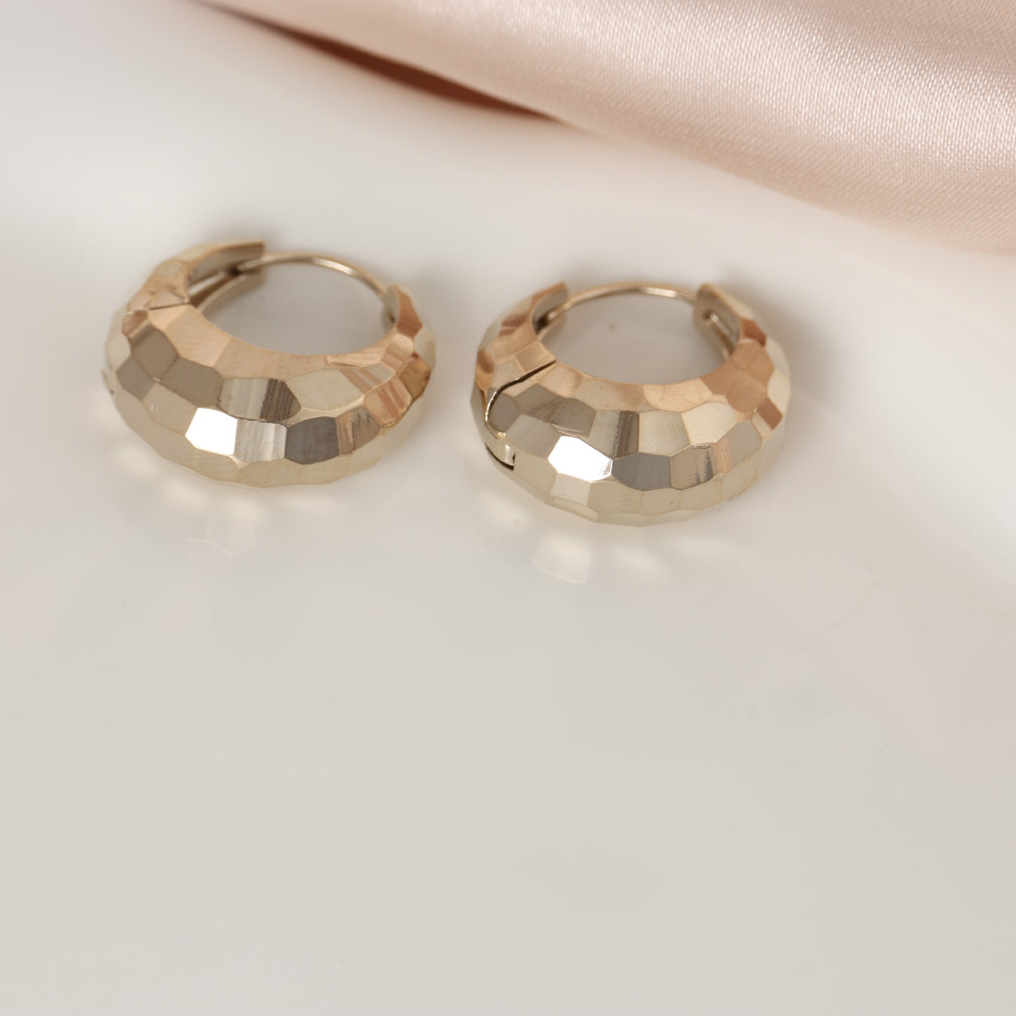 Flash Irregular Brass Simple Stylish Fashion Earrings