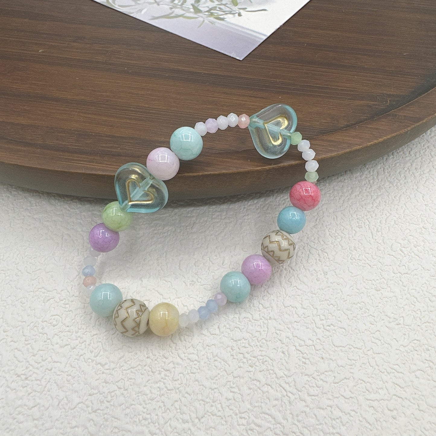 Color Love Beaded Sweet Style Cute Bracelets