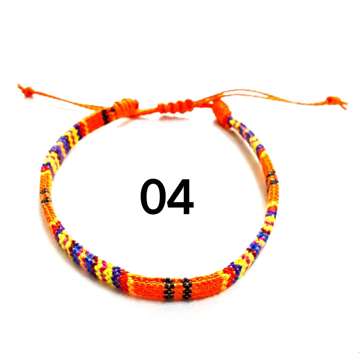 Colorful Bohemian Style Fabric Woven Simple Bracelets