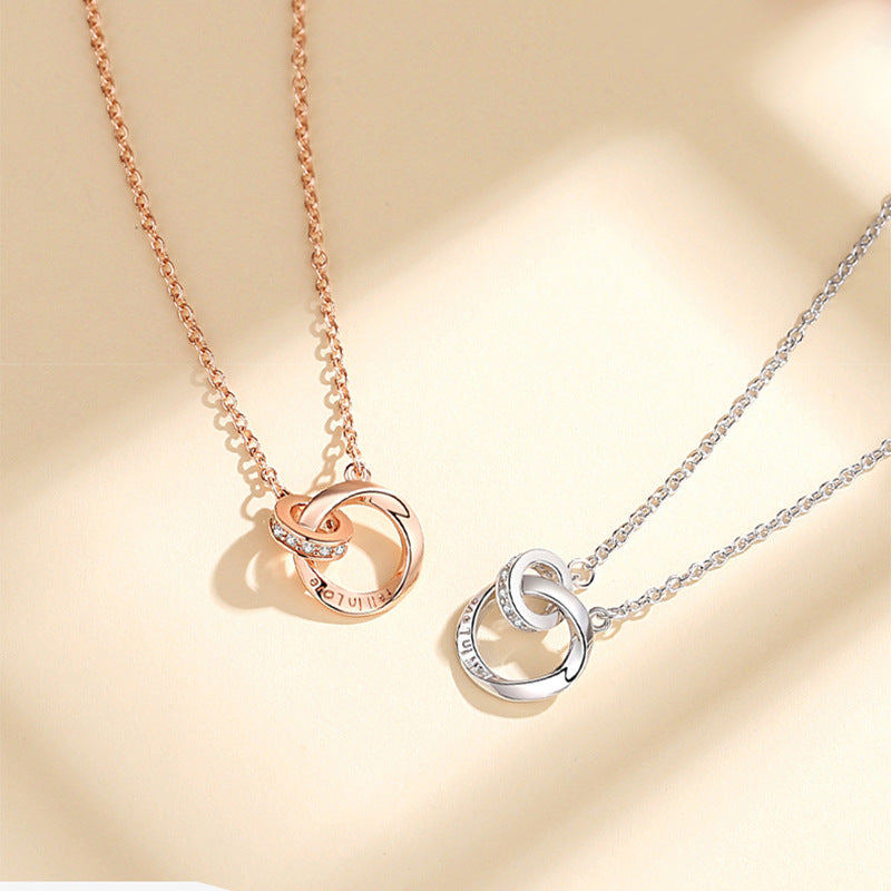 Women's Mobius Strip Light Luxury Double High-grade Necklaces