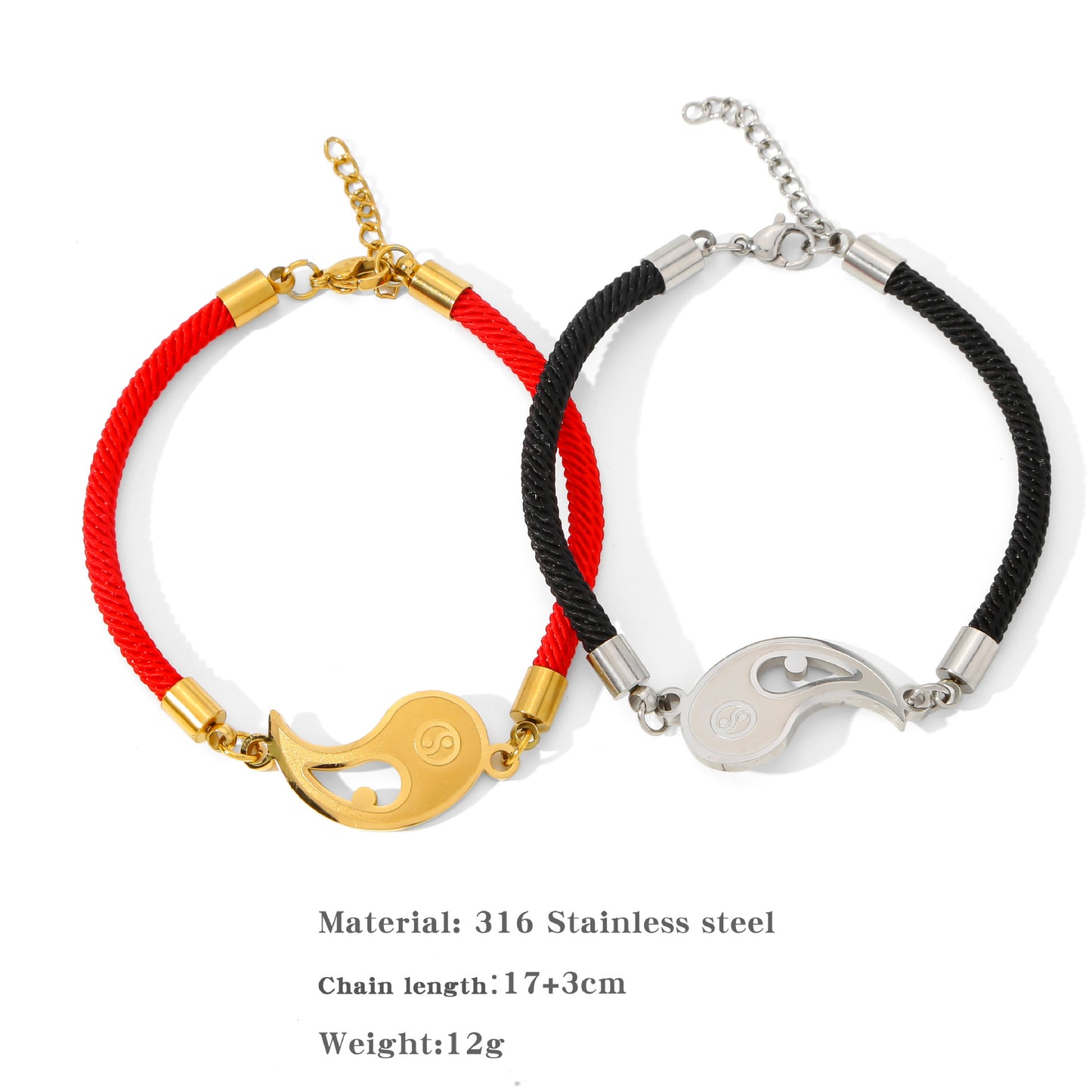 American Woven Stitching Couple Friendship Unisex Bracelets