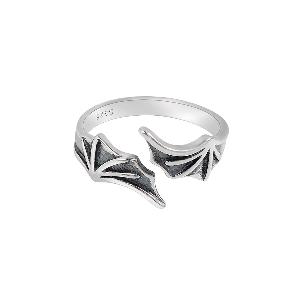 Wing Simple Temperament Thai Sier Wind Adjustable Rings