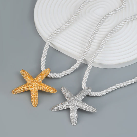 Women's Alloy Metal Ocean Style Pendant Party Necklaces