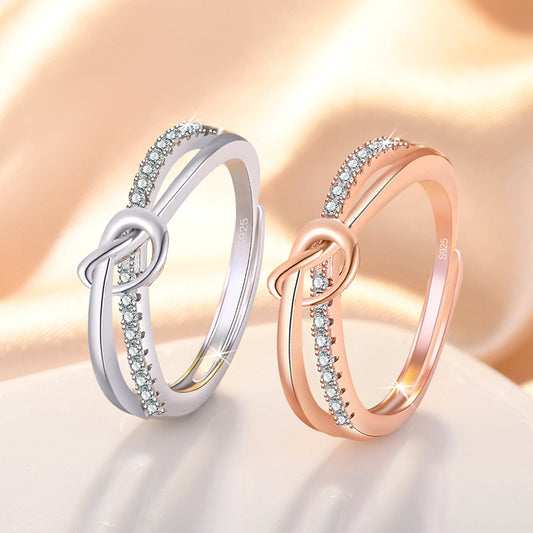 Knotted Female Korean Affordable Luxury Fashion Rings