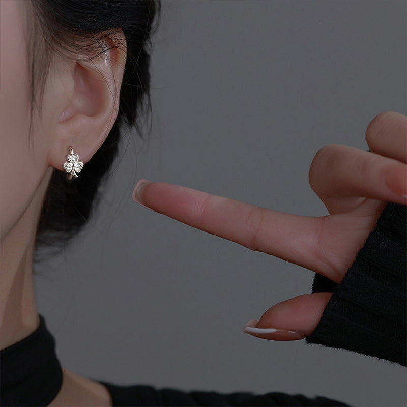Women's Clover Zircon Trendy Korean Minimalist Commuter Fresh Summer Rings