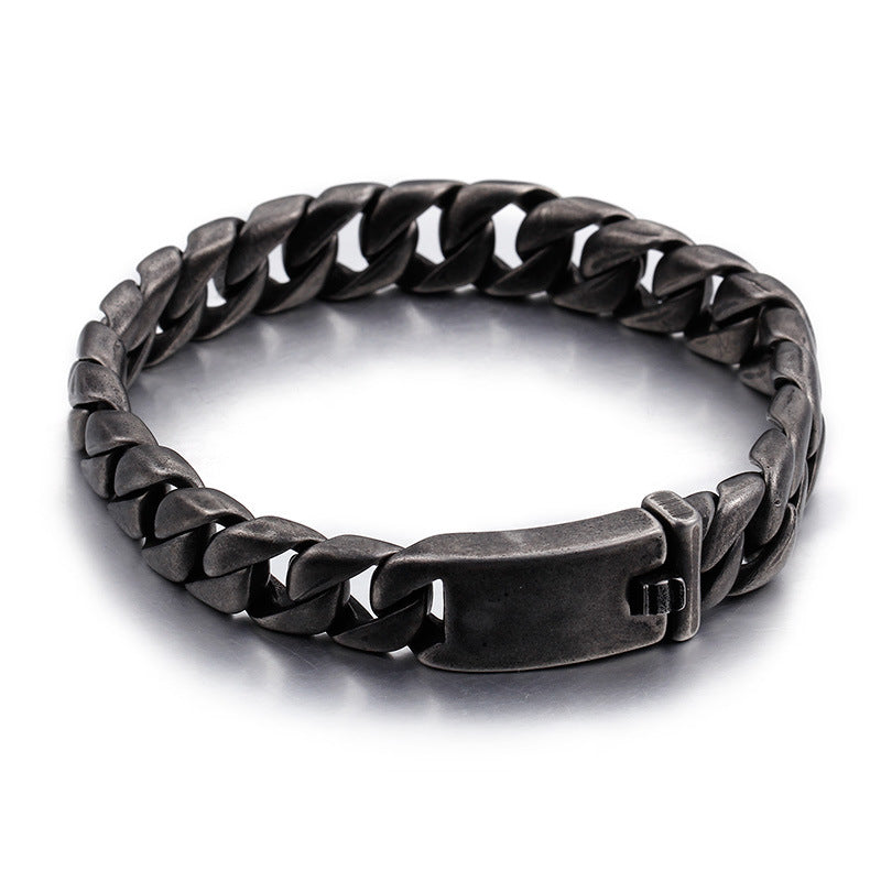 Bracelets de mode simples en acier titane de style coréen pour hommes