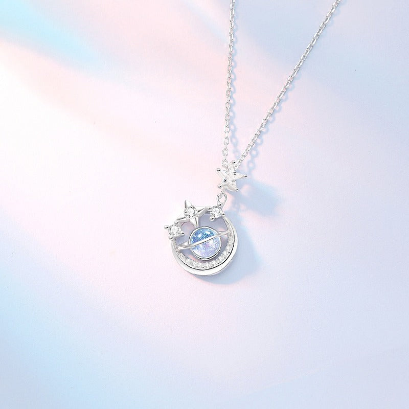 Sky Female Summer Niche Design Girlfriends Messenger Gift For Sisters Necklace