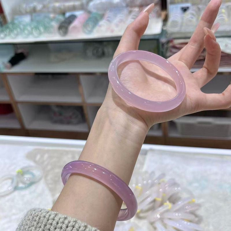 Women's High Ice Taro Transparent White Moonlight Bracelets