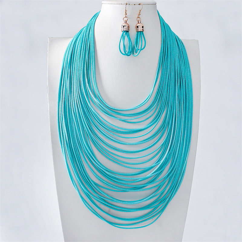 Women's Hand-knit Fashion Clavicle Chain Graceful Personality Necklaces