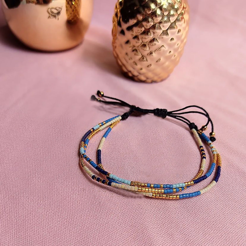 Interest Light Luxury Simple Bead Hand-woven Bracelets