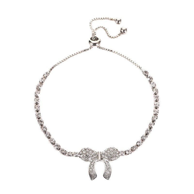 Bracelets en cristal de mode papillon plein de diamants doux