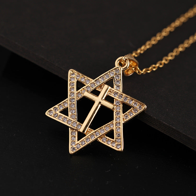 Men's Design Gold-plated Micro Inlaid Zircon Female Necklaces