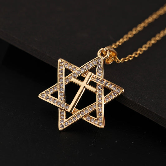 Men's Design Gold-plated Micro Inlaid Zircon Female Necklaces