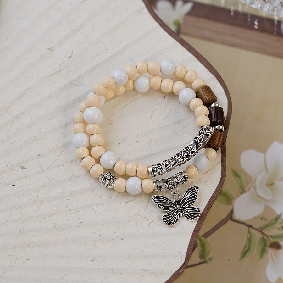 Ceramic Chinese Female Ethnic Style Artistic Bracelets