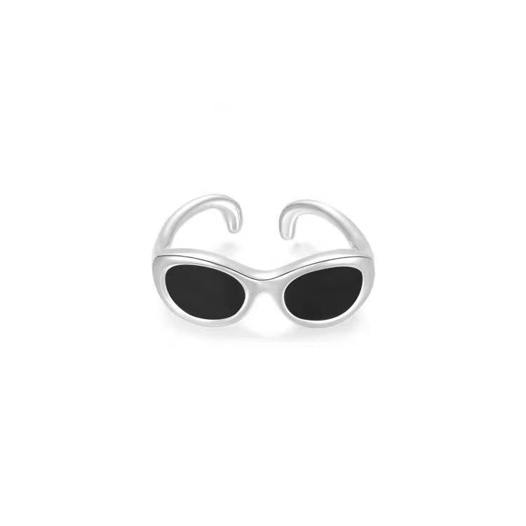 Hot Couple Eye Sun Glasses Female Design Fashion Open Ring