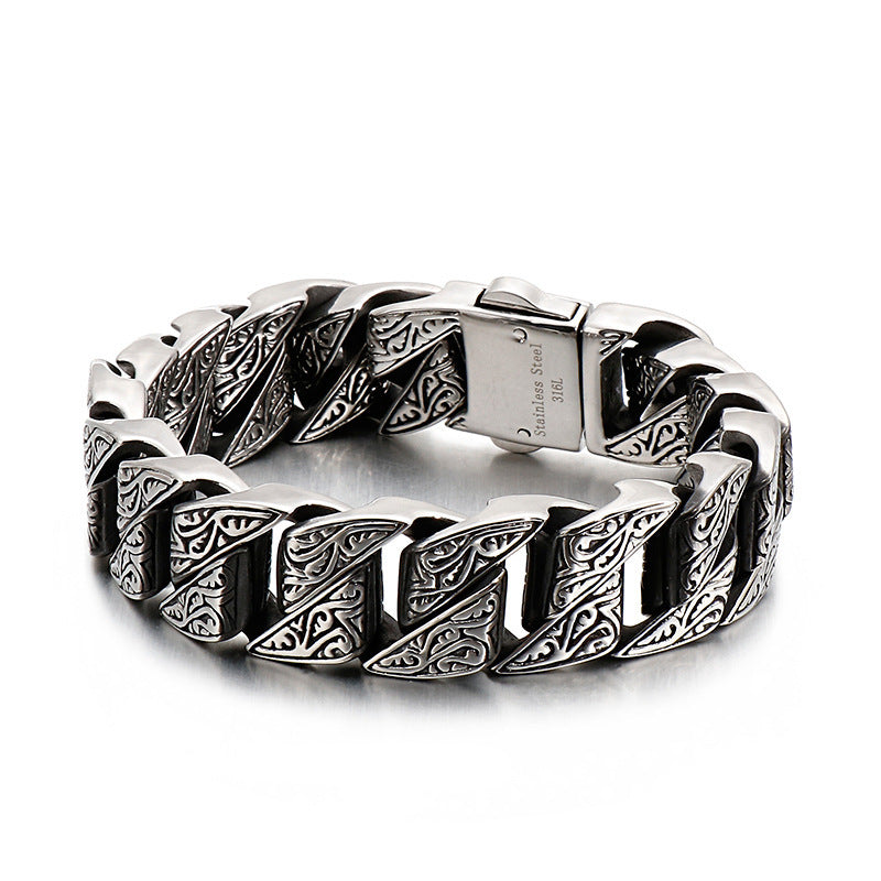 Men's Ornament Exaggerated And Personalized Vintage Pattern Bracelets