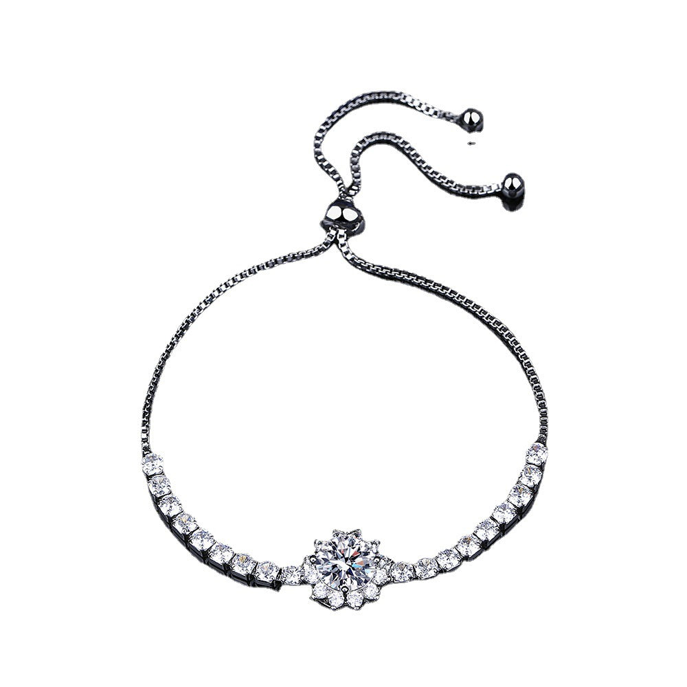 Live Broadcast Moissanite Sunflower 2 Karat Bracelets