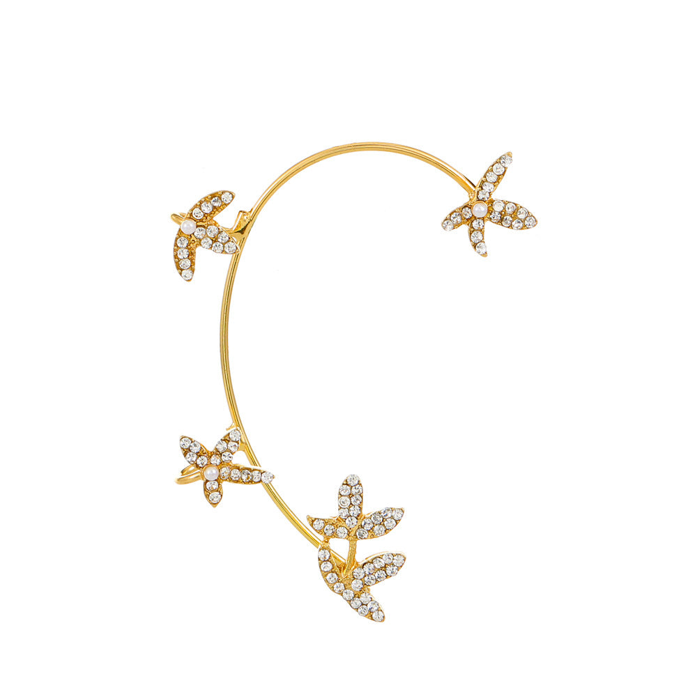 Women's Fairy Mori Style Diamond Butterfly Fashion Ear Clip