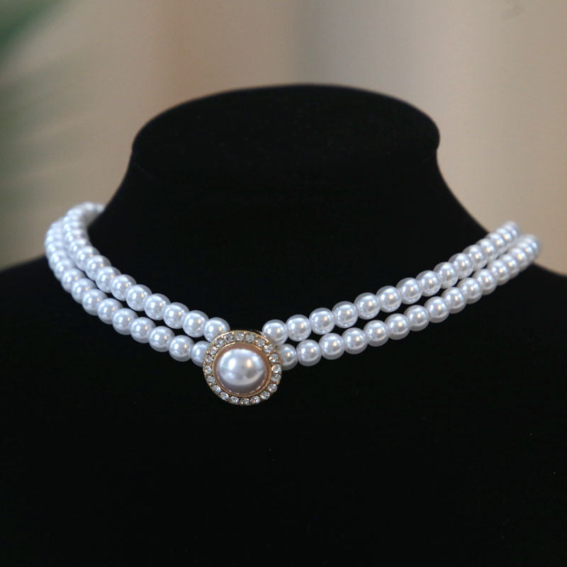 Round Pearl Simple Banquet Female Clavicle Chain Bride Necklace