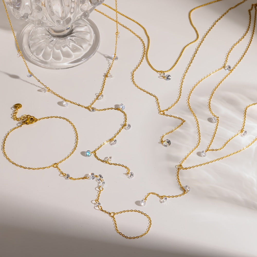 High-grade Stainless Steel Commute Style Y-shaped Necklace