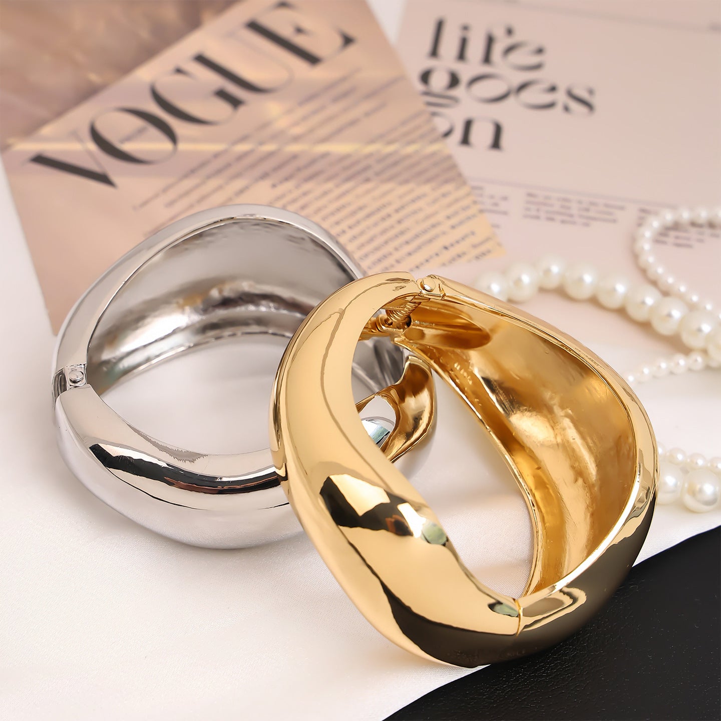 Women's Irregular Oval Stitching Light Luxury High-grade Fashion Bracelet