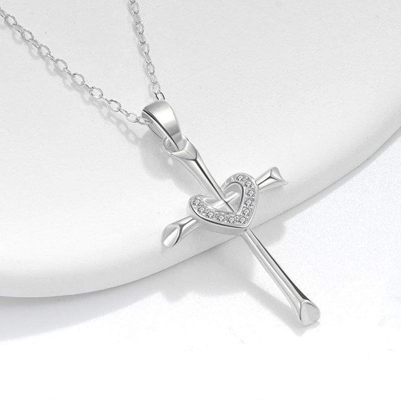 Women's Simple Light Cross Style Korean Elegant Mini Clavicle Chain Fashion Necklace