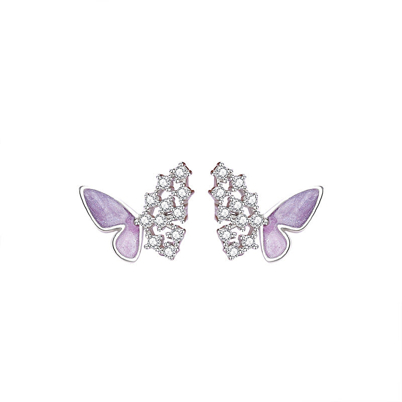 Boucles d'oreilles papillon Sterling Sier Mori Style Fresh Sweet