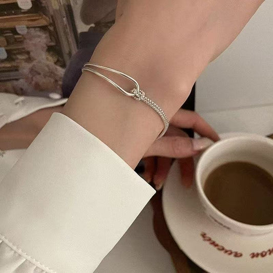Half Geometric Arc Lines Personality Stitching Bracelets
