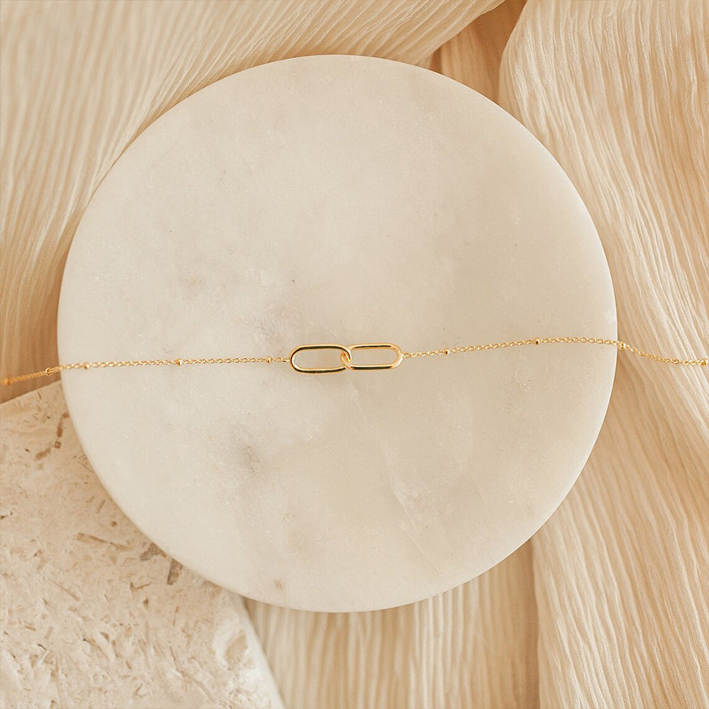 Women's Cold Style Geometric Simple Cross Buckle Necklaces